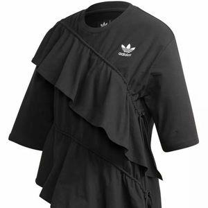 NWT adidas Originals J Koo Ruffle Shirt